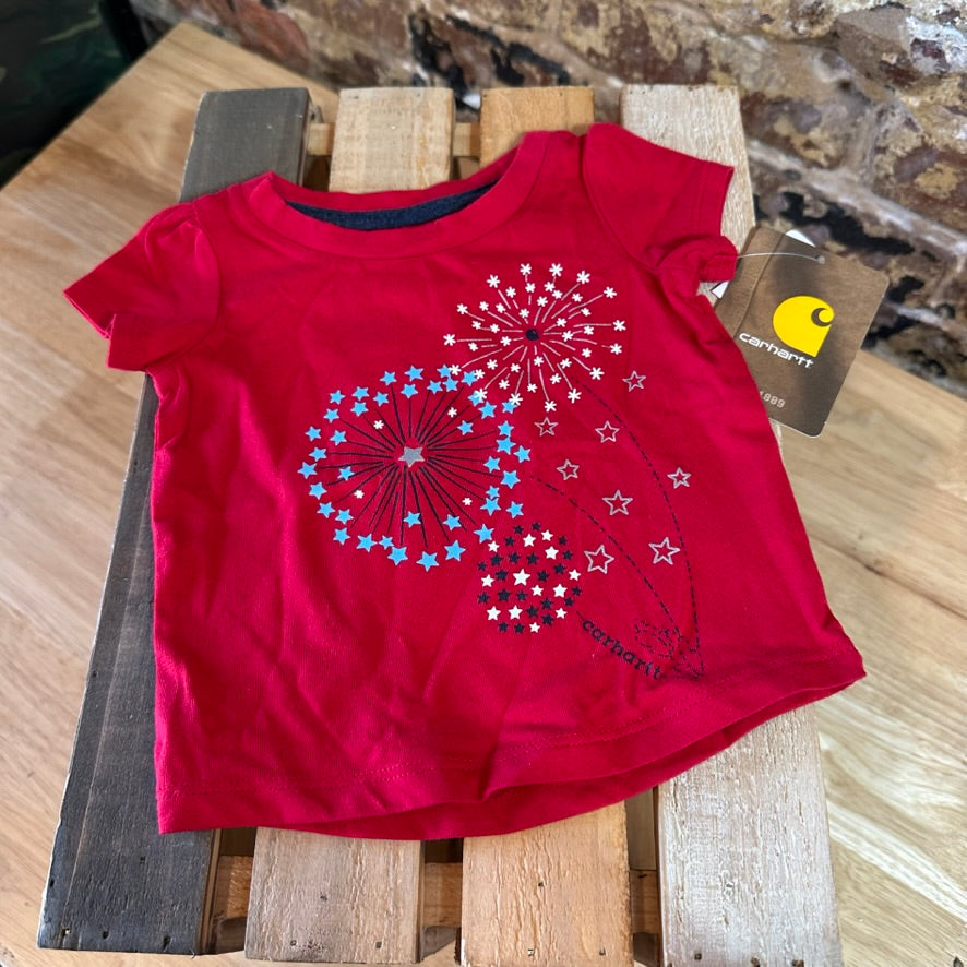 Carhartt Girls 3M Red T-Shirt NEW
