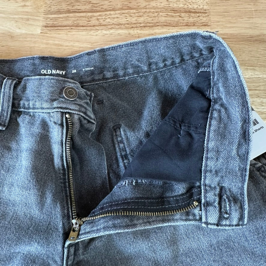 Old Navy Mens 28 Black/Gray Shorts