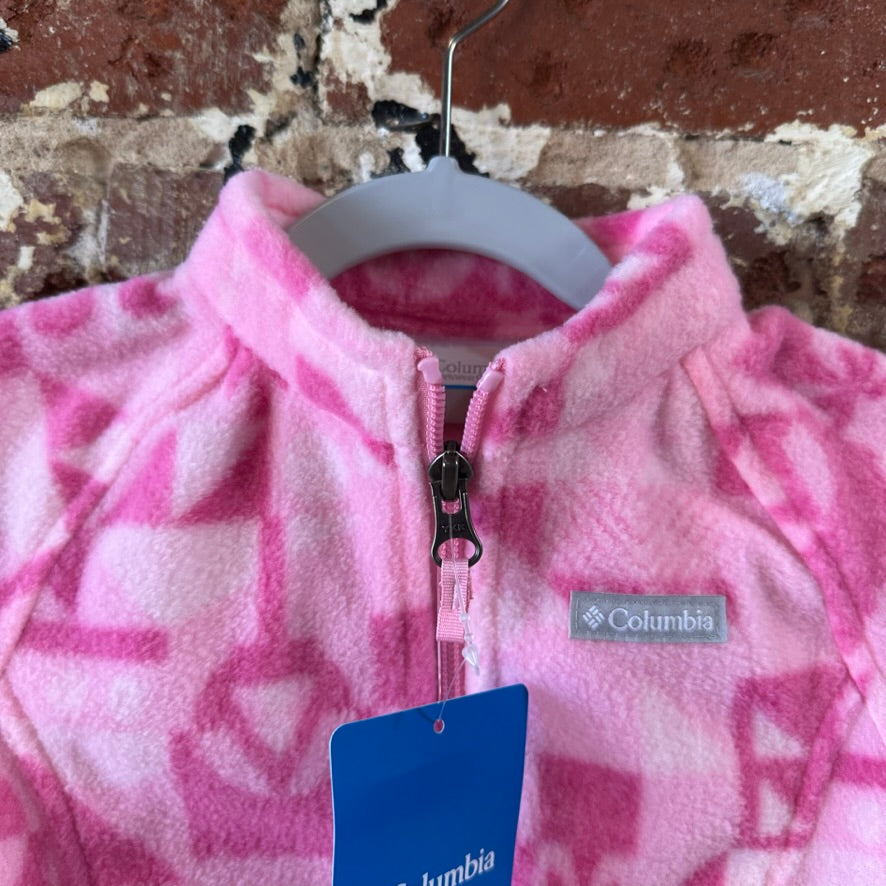Columbia Fleece Jacket Size 6-12 Months Girls Pink NEW