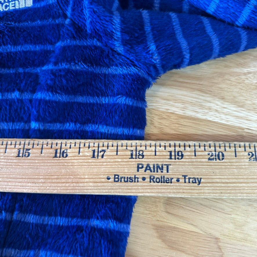 The North Face Women's Medium Full zip Fleece Purple Zip Striped