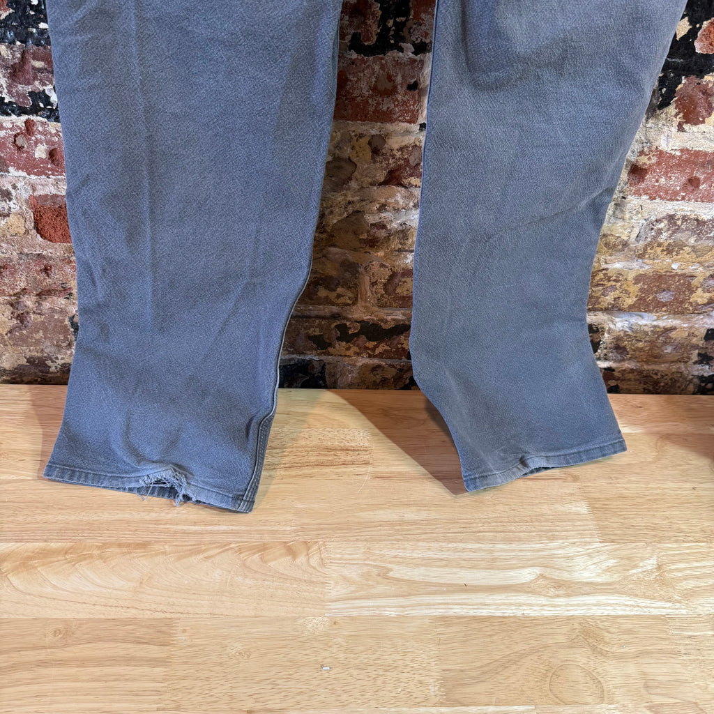 Carhartt Double Knee Gray Pants Mens 36x34