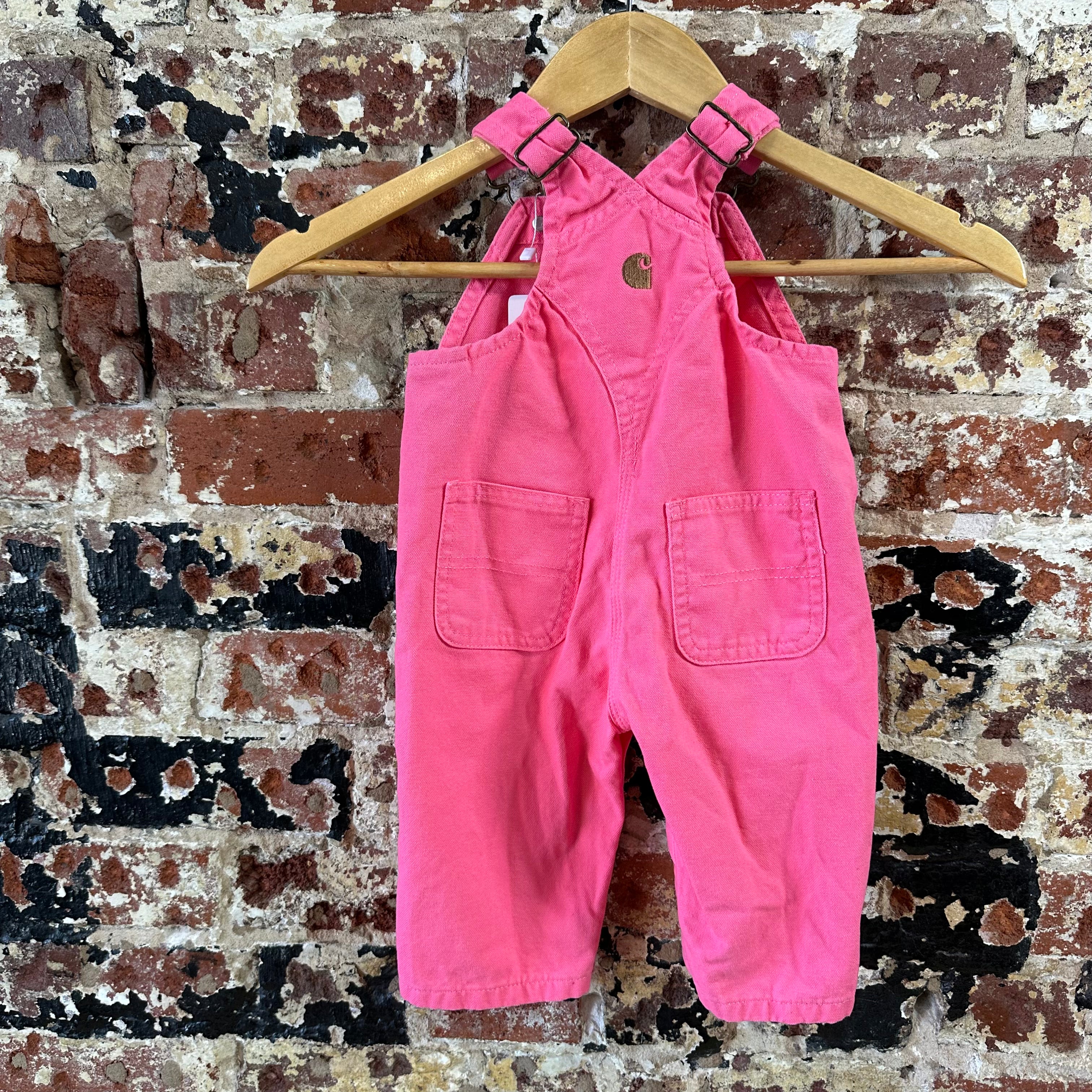 Carhartt Girls 6M Pink Bibs
