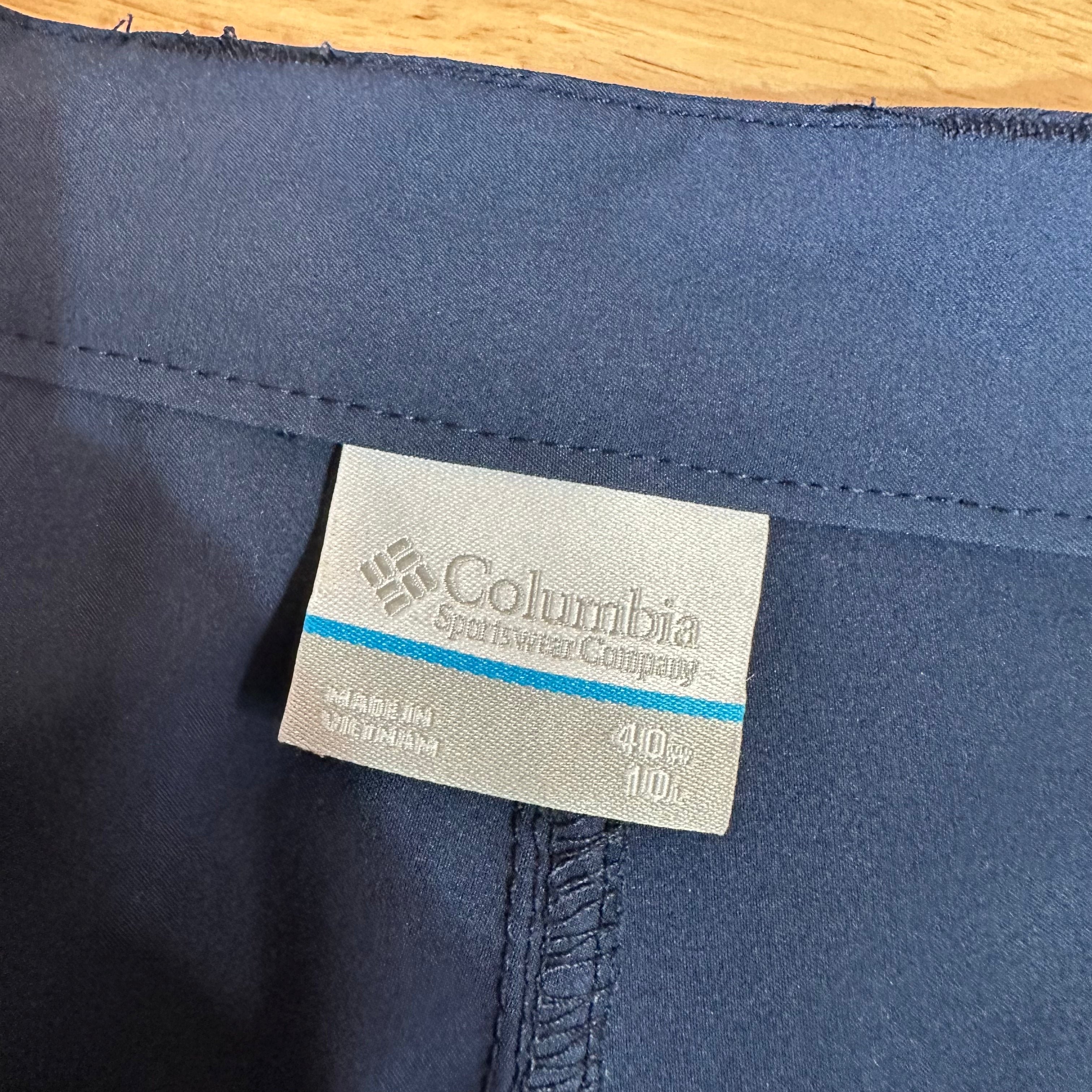 Columbia PFG Shorts Blue Fishing Outdoor Hiking 9" inseam Mens 40