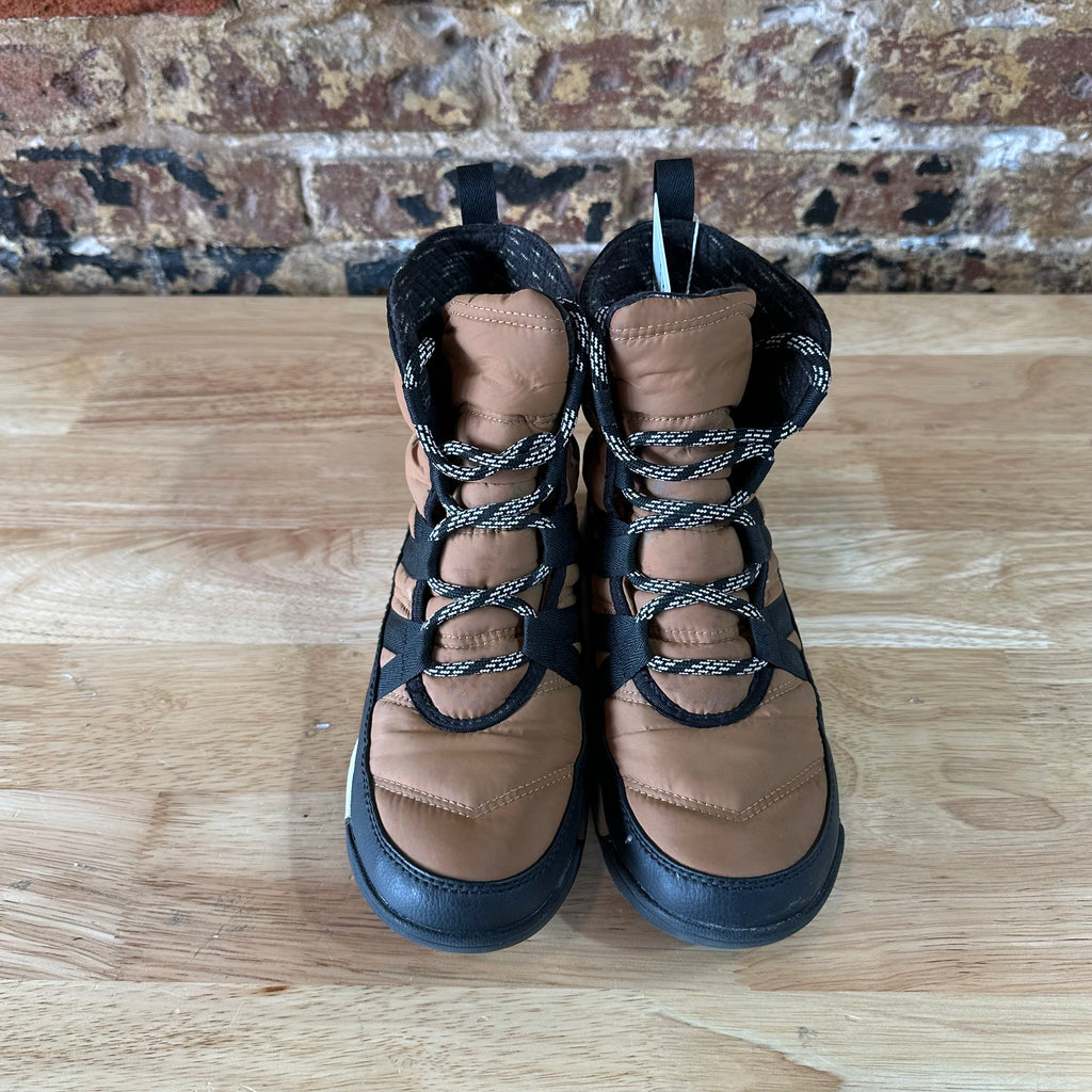 Sorel Whitney II Short Elastic Lace Winter Boots Waterproof Elk Womens 6 Brown