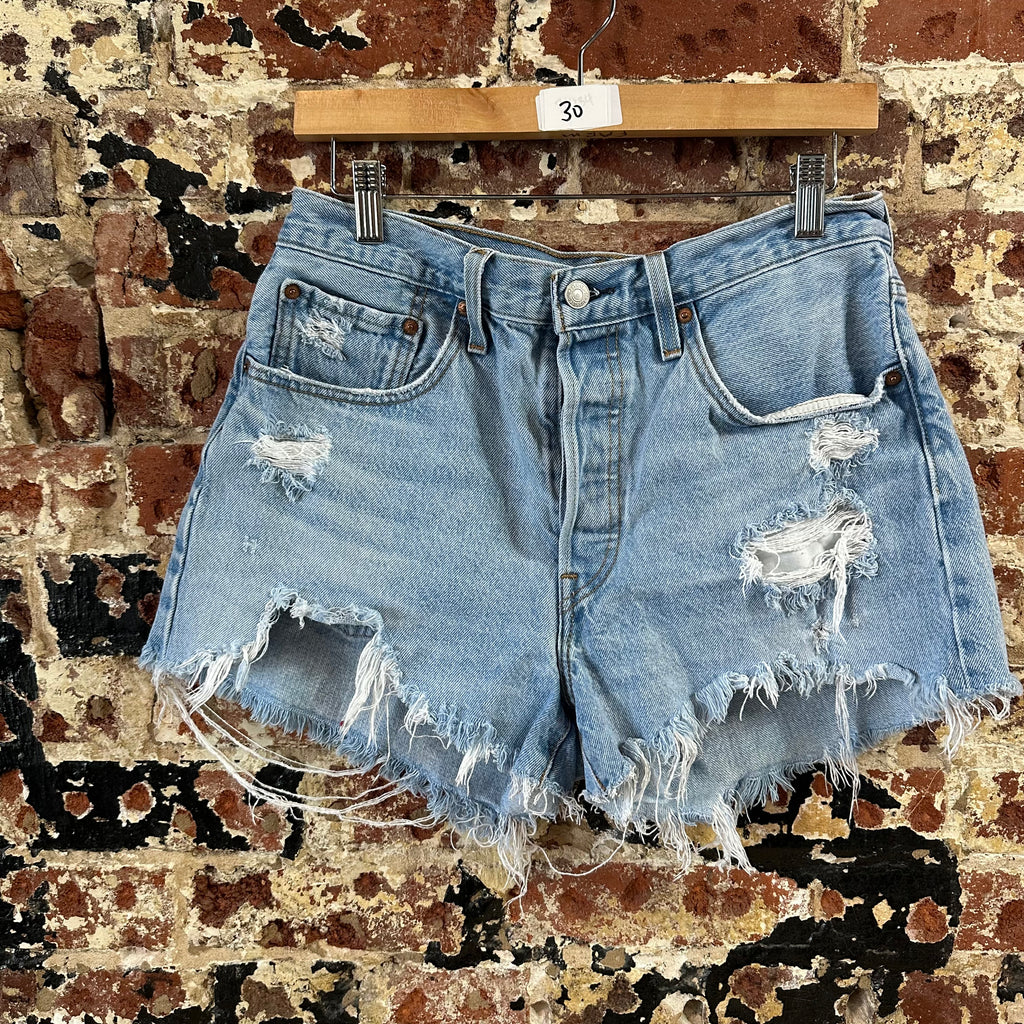 Levi's 501 Cut Off Jean Shorts Womens 30
