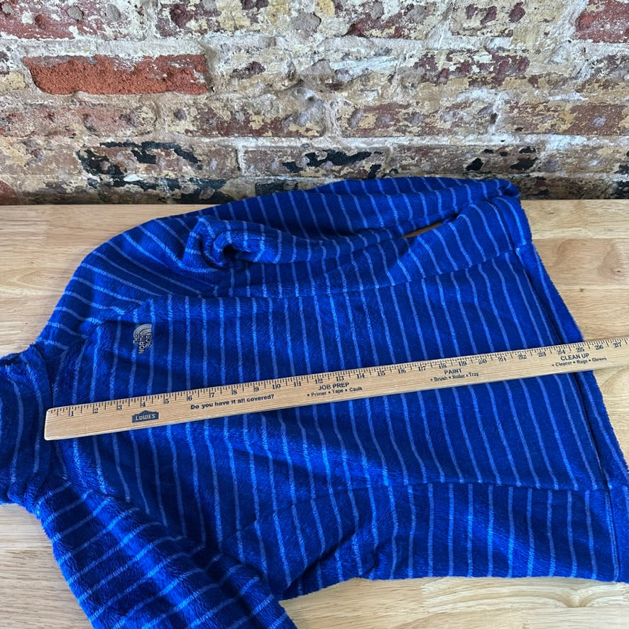 The North Face Women's Medium Full zip Fleece Purple Zip Striped