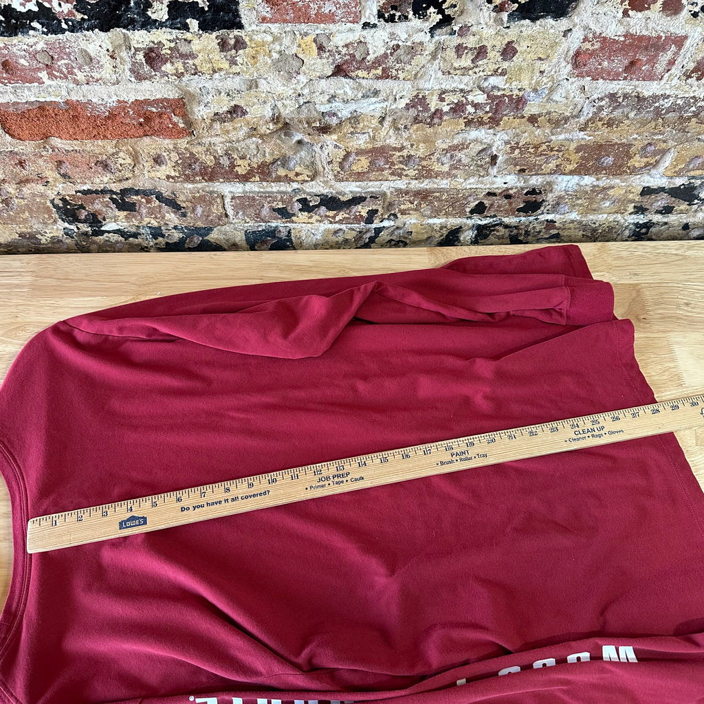 Nike Arkansas Razorbacks Hogs Mens Size 2XL Red Long Sleeve T-Shirt