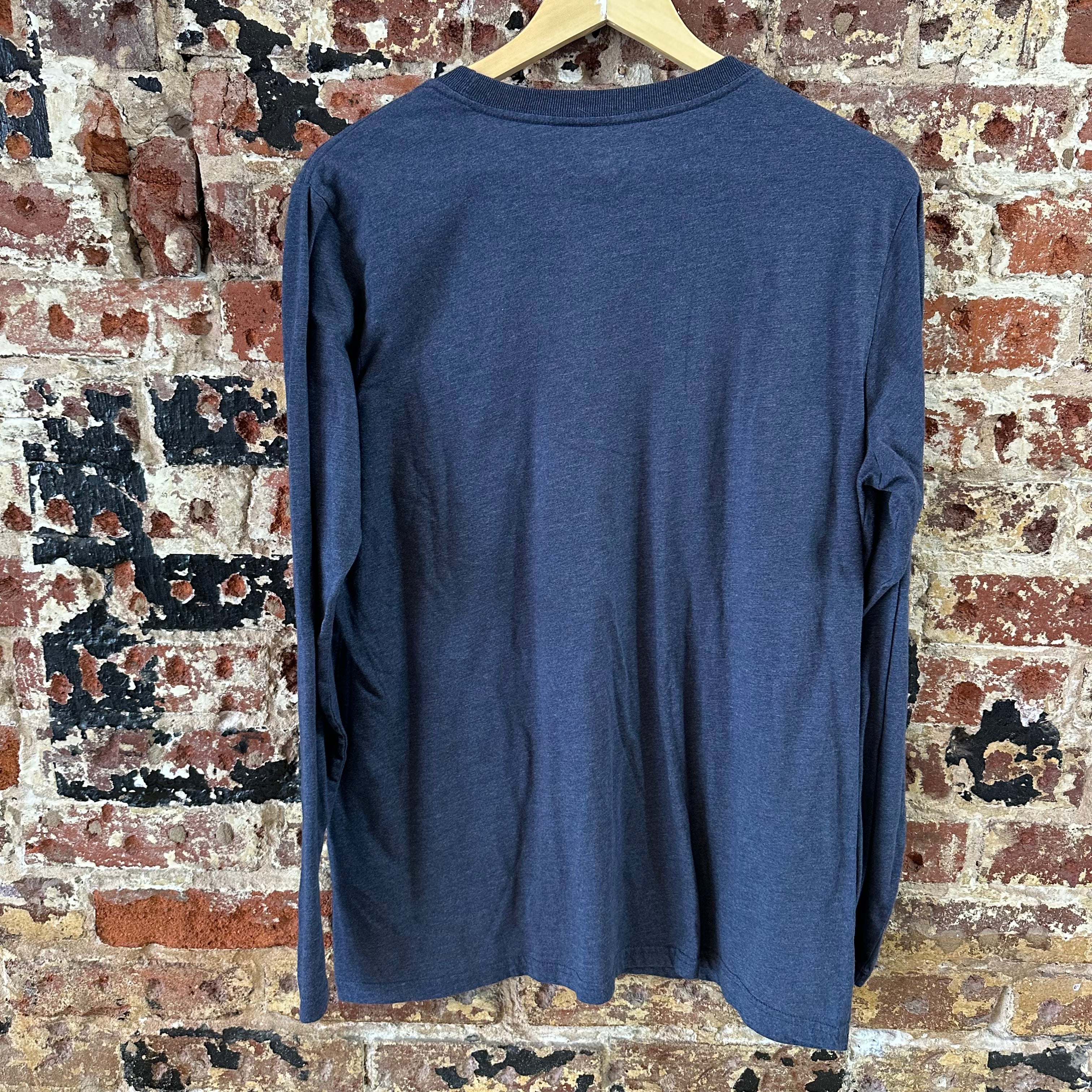 Carhartt Men's XL Modern Fit Long Sleeve T Shirt Blue