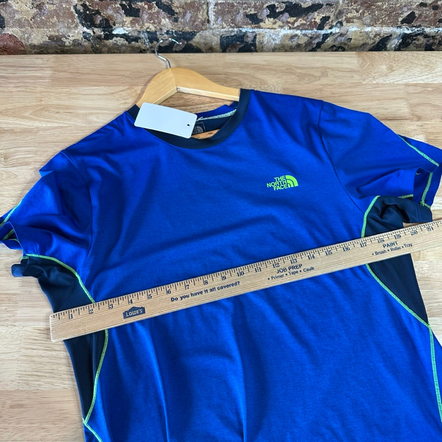 The North Face Short Sleeve T-Shirt Tee Blue Base layer Mens Small Workout