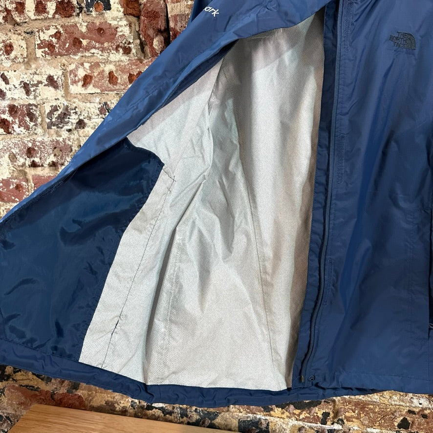 North Face Womens XL Blue Rain Jacket