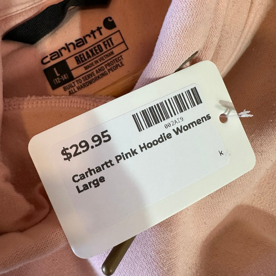 Carhartt Pink Hoodie Womens Large