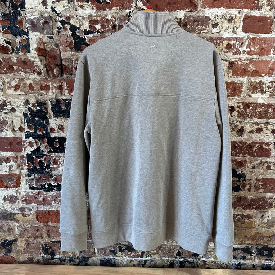 Magellan 1/4 snap Sweatshirt Pullover Tan Campfire Mens Large