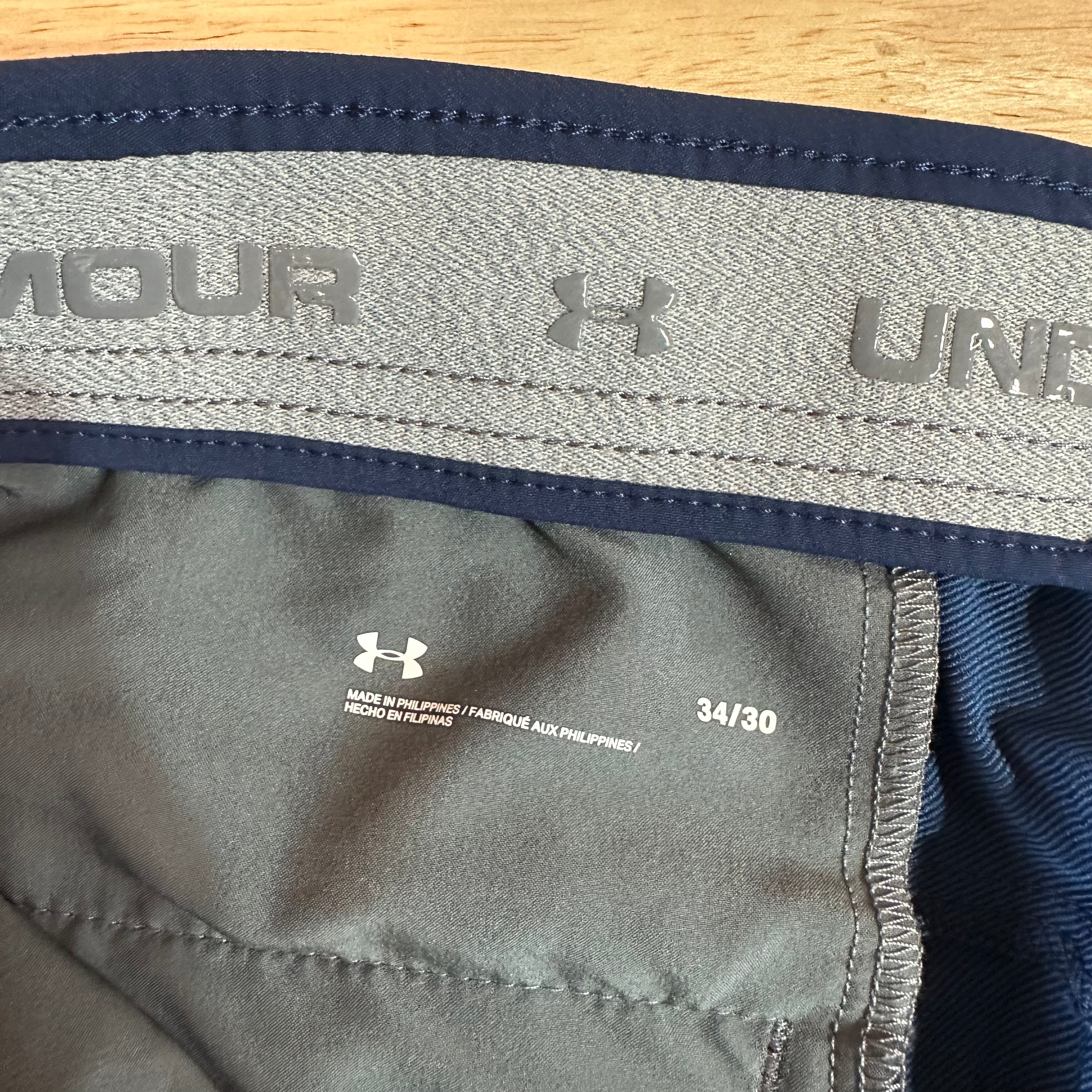 Under Armour Mens 34x30 Blue Pants