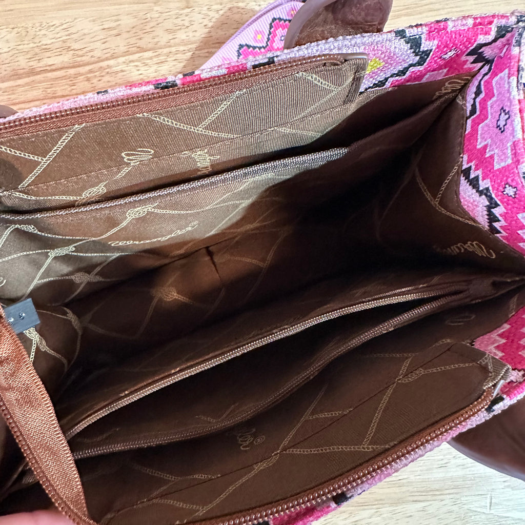 Wrangler Western Pink Aztec Handbag NEW