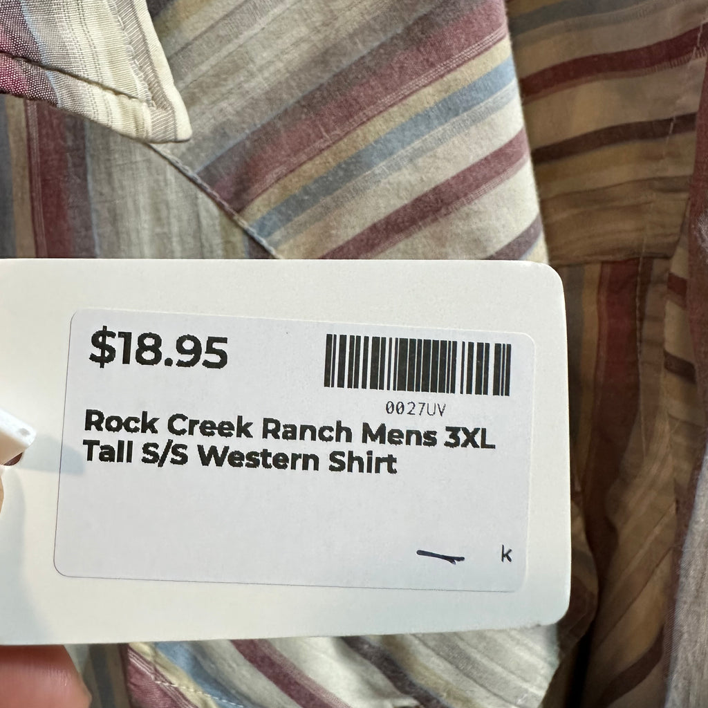 Rock Creek Mens 3XLT Pearl Snap Western Shirt