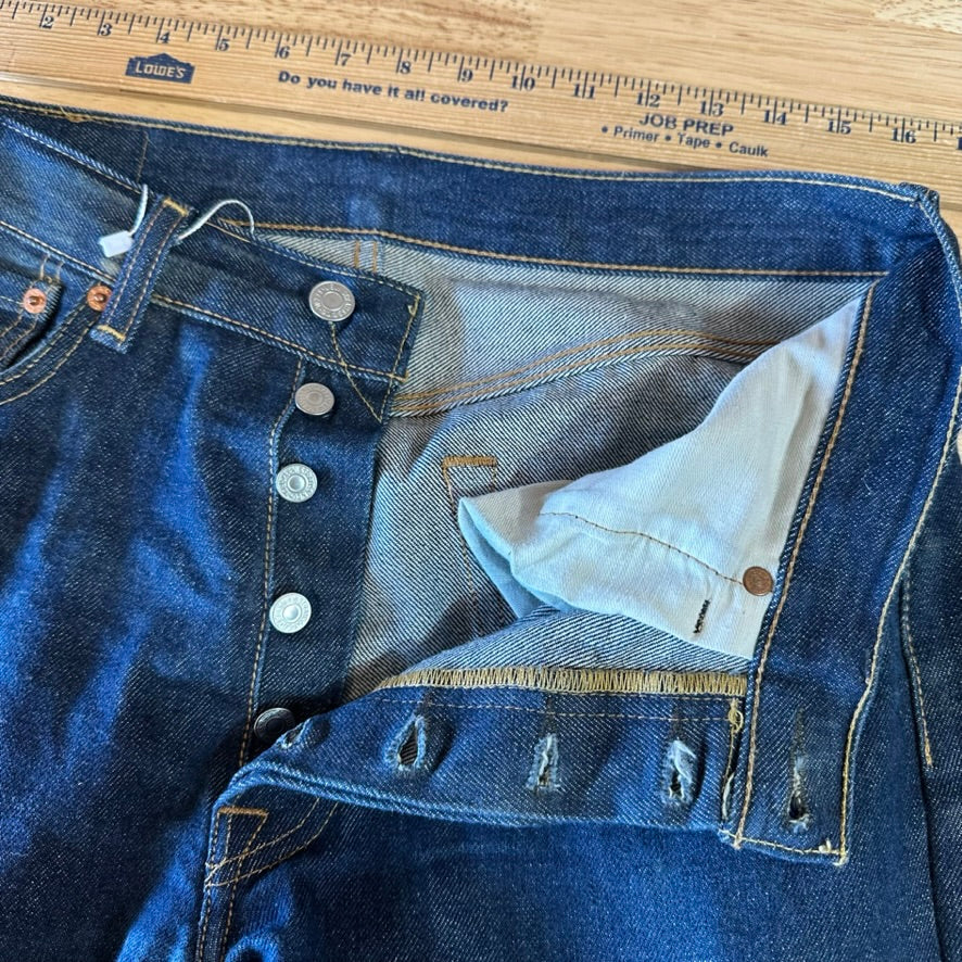 Levi's 501 Mens 32x34 Dark Blue Jeans
