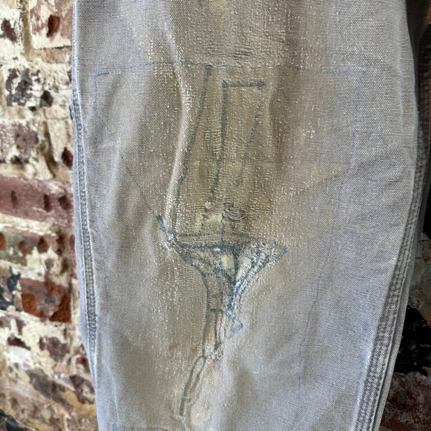 Carhartt Mens 34x32 Gray Pants