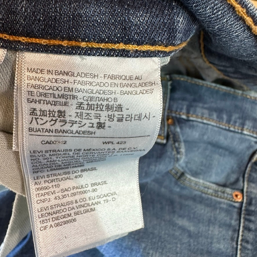 Levi's Tapered Leg Blue Jeans Mens Size 34x34 Levis