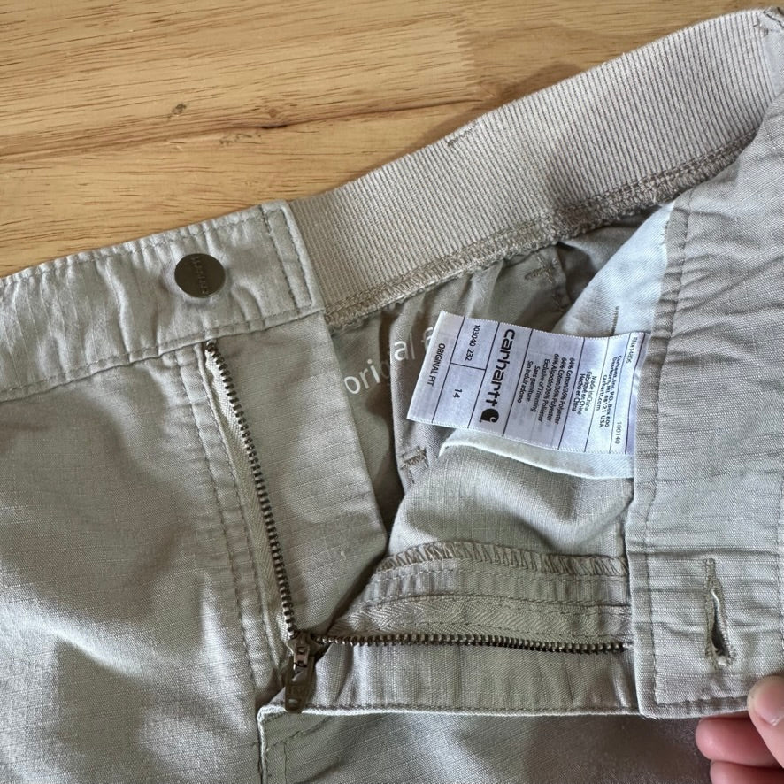 Carhartt Womens 14 Tan Shorts
