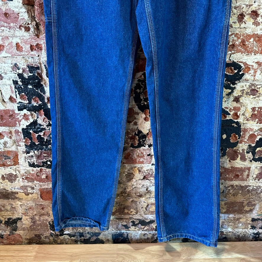 Carhartt FR Carpenter utility Mens 28X34 Blue Relaxed Work Loose FRB13 DNM New