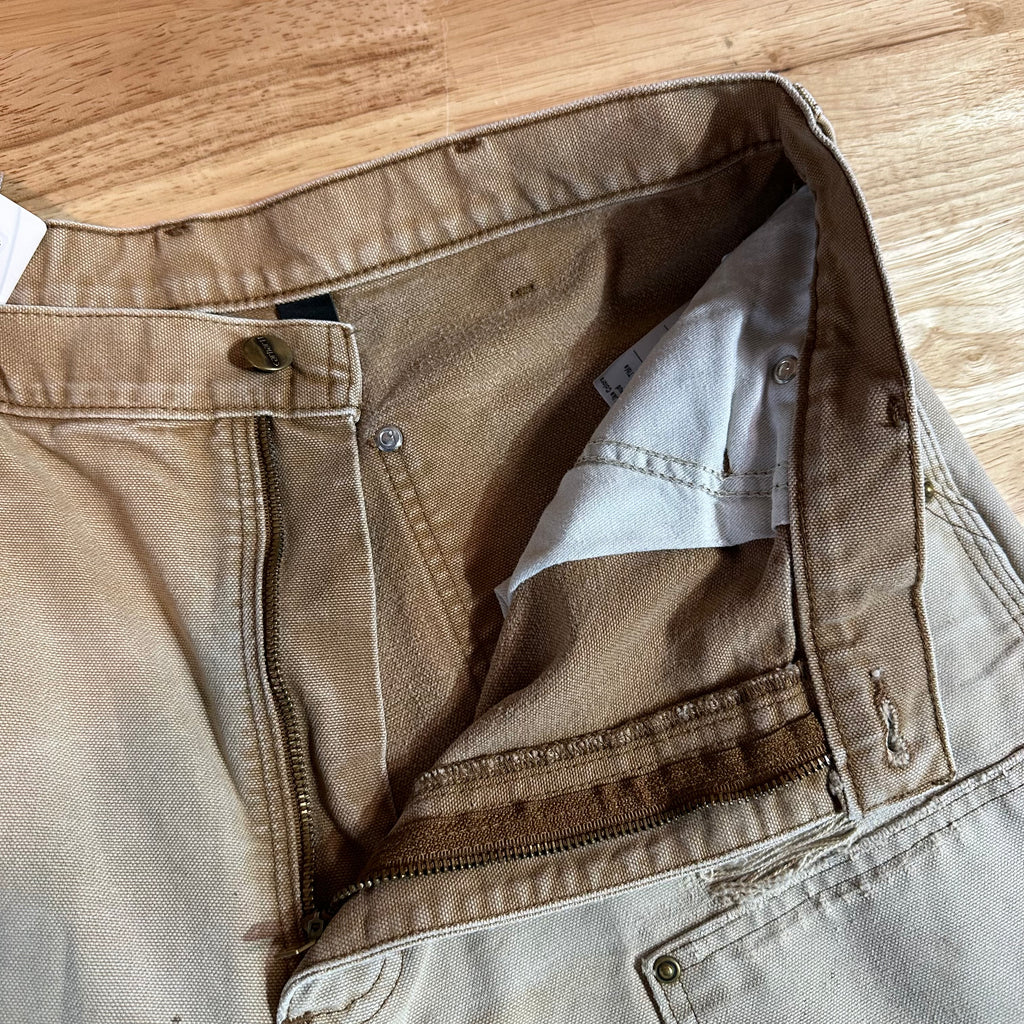 Carhartt B136 BRN Mens 34x34 Double Knee Pants