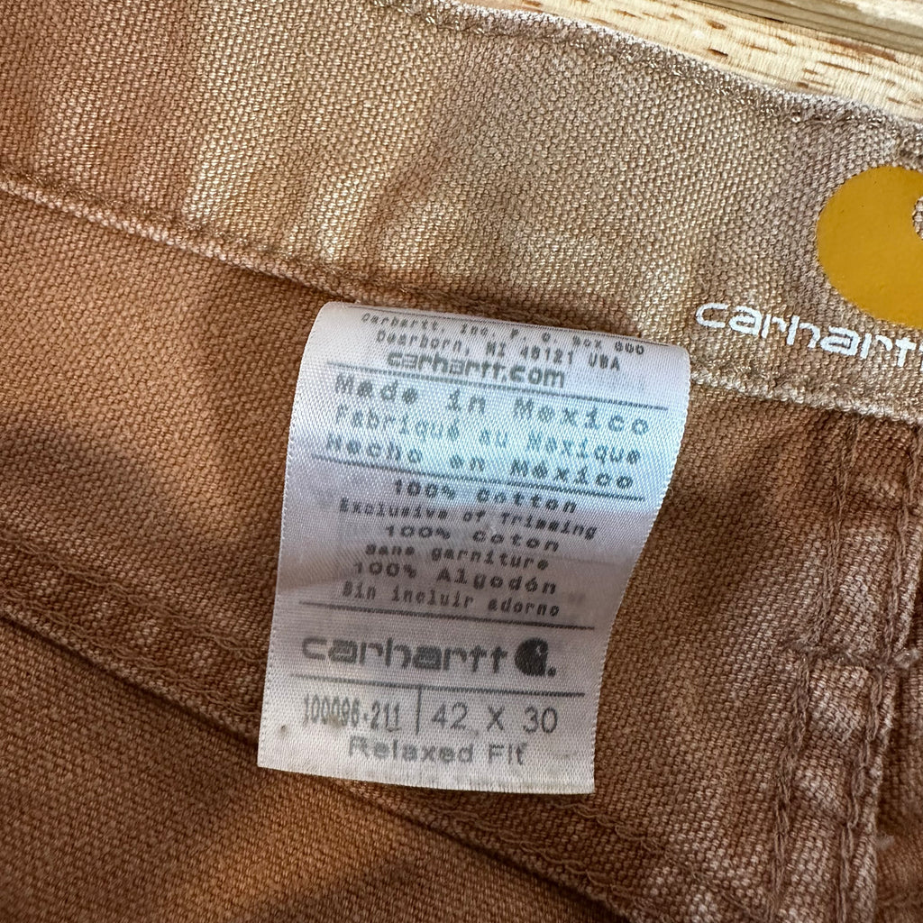 Carhartt 5 Pocket Canvas Pants Men’s 42x30 brown