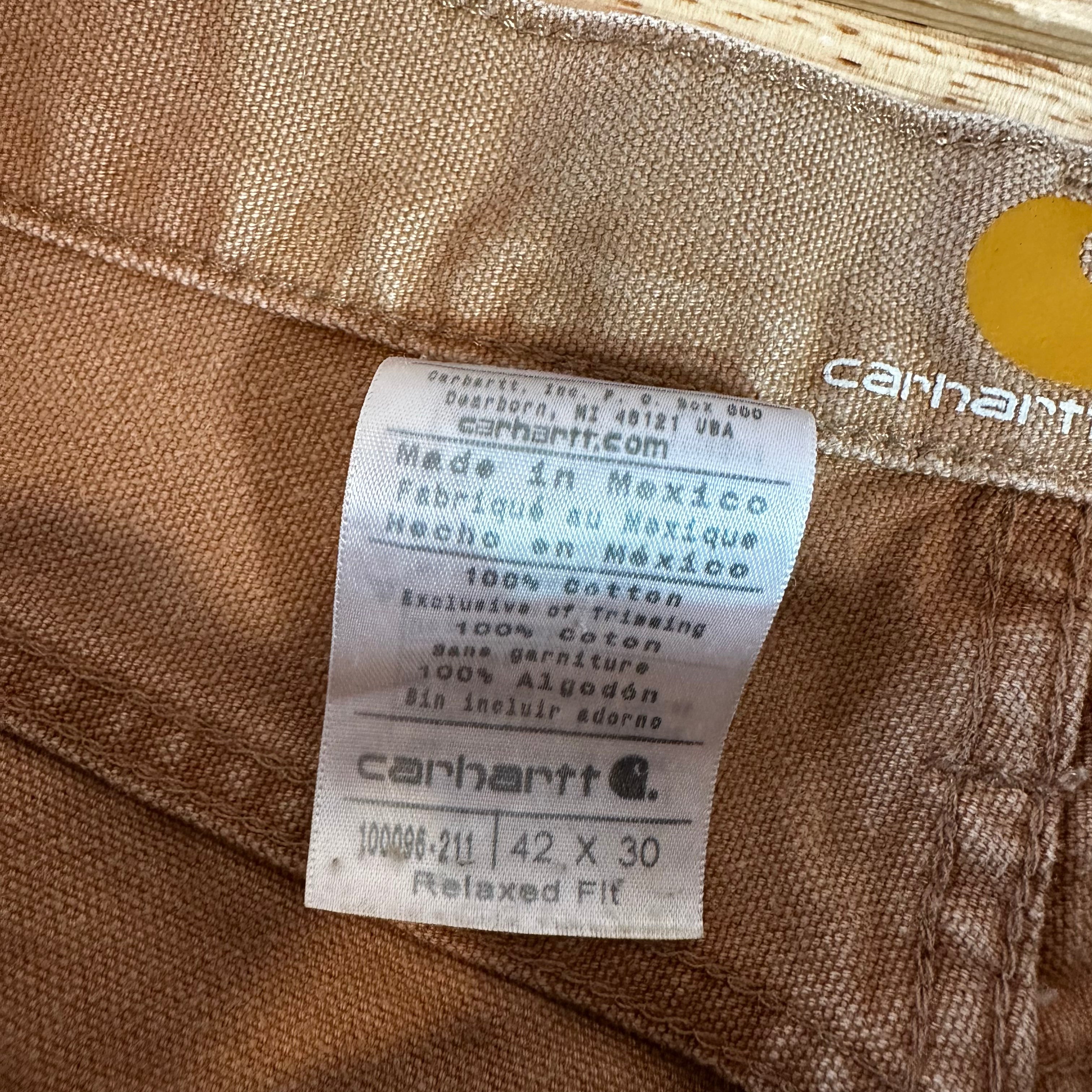 Carhartt 5 Pocket Canvas Pants Men’s 42x30 brown