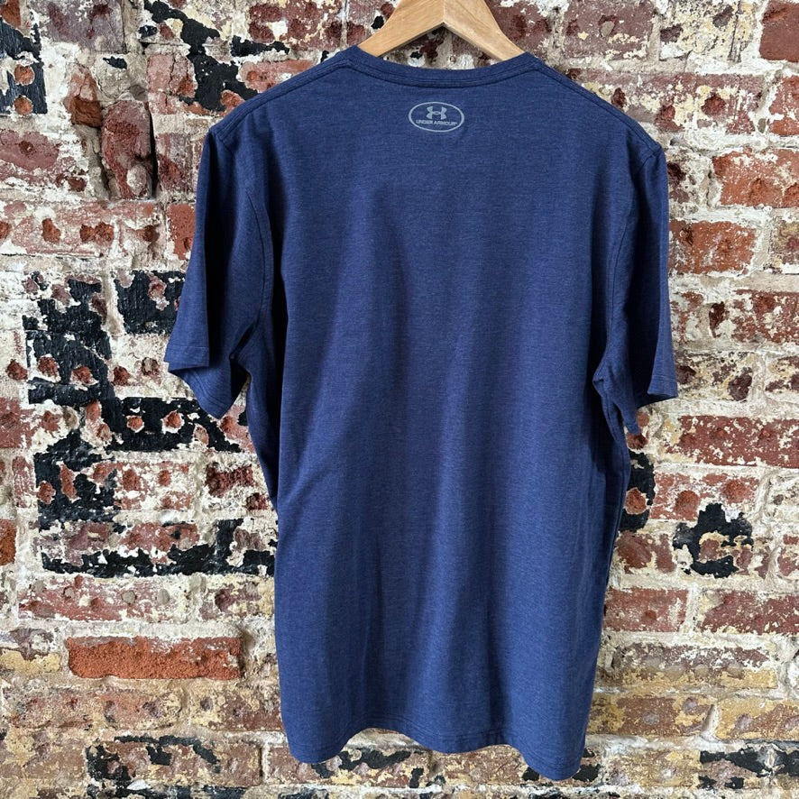 Under Armour Palm Threes Mens Large Blue T-Shirt Basketball S/S