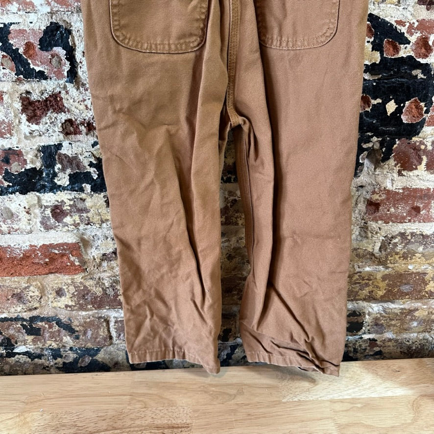 Carhartt Overalls Canvas Brown toddler boys 4T Bibs