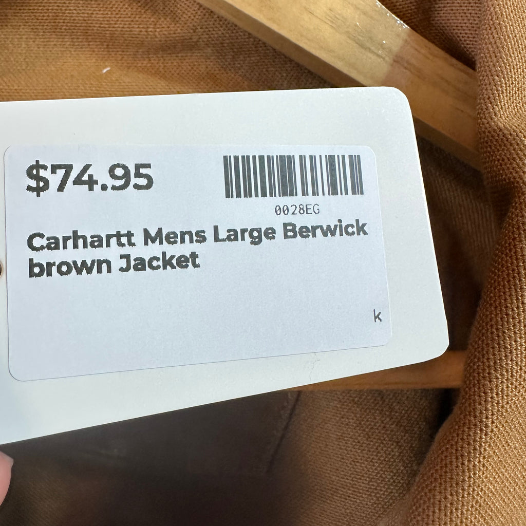 Carhartt Mens Large Brown Berwick Jacket
