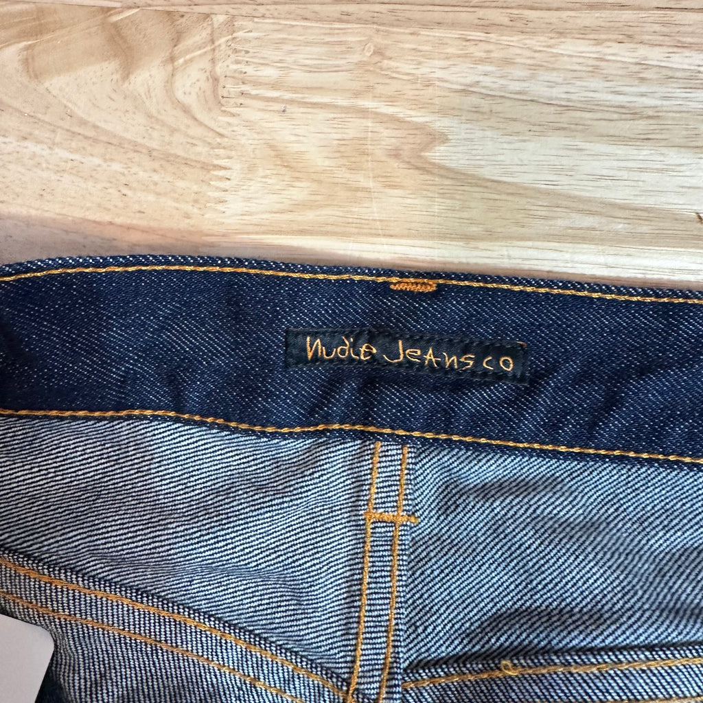 Nudie Mens 34x30 Blue Jeans
