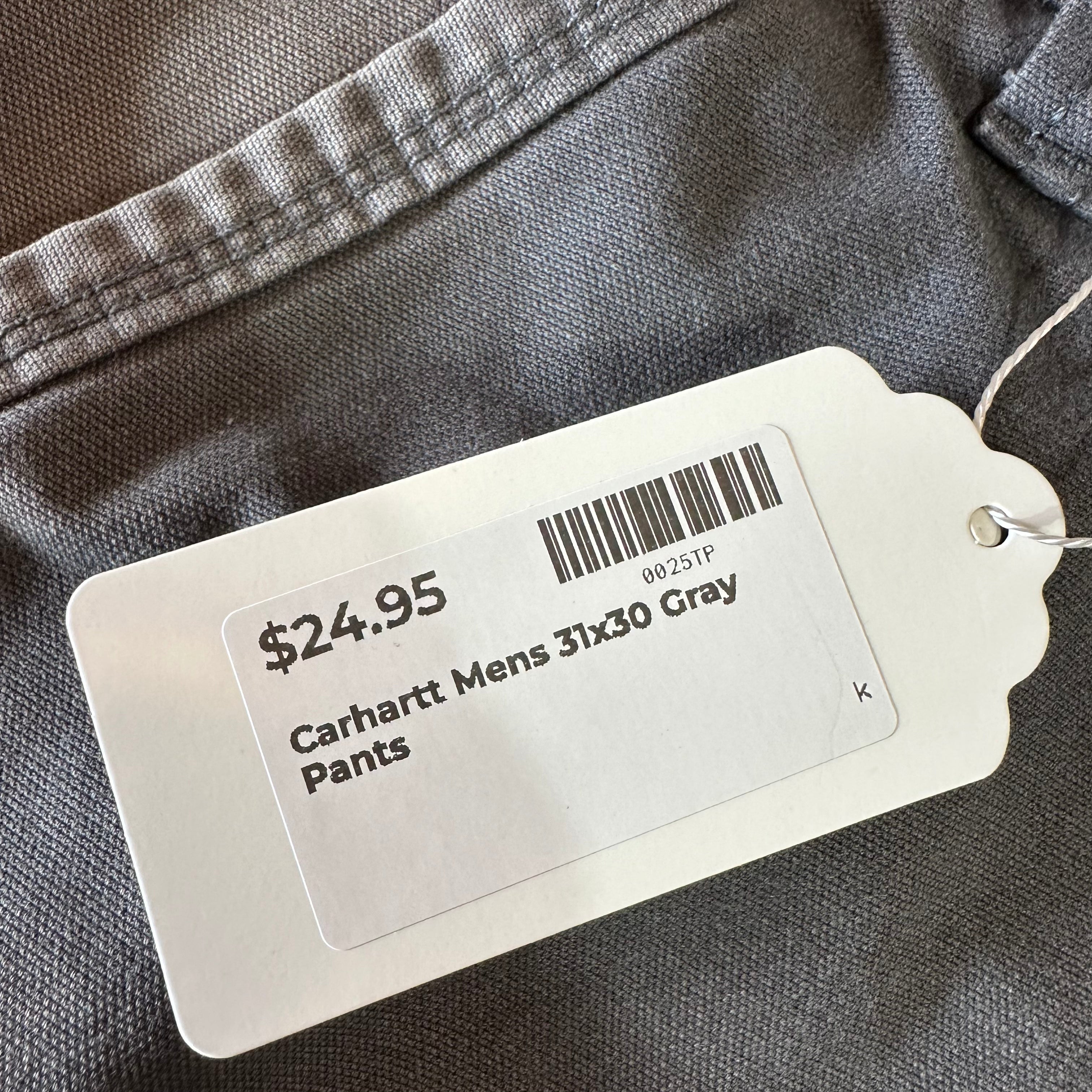 CARHARTT Full Swing Men's Canvas Utility Pant 31x30 Gray