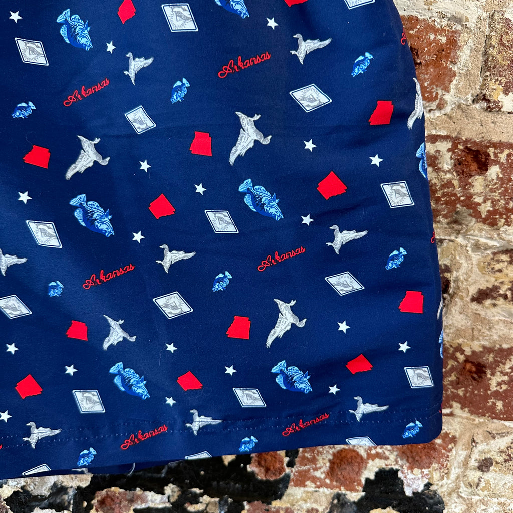 Magellan Mens 2XL Blue Arkansas Shorts