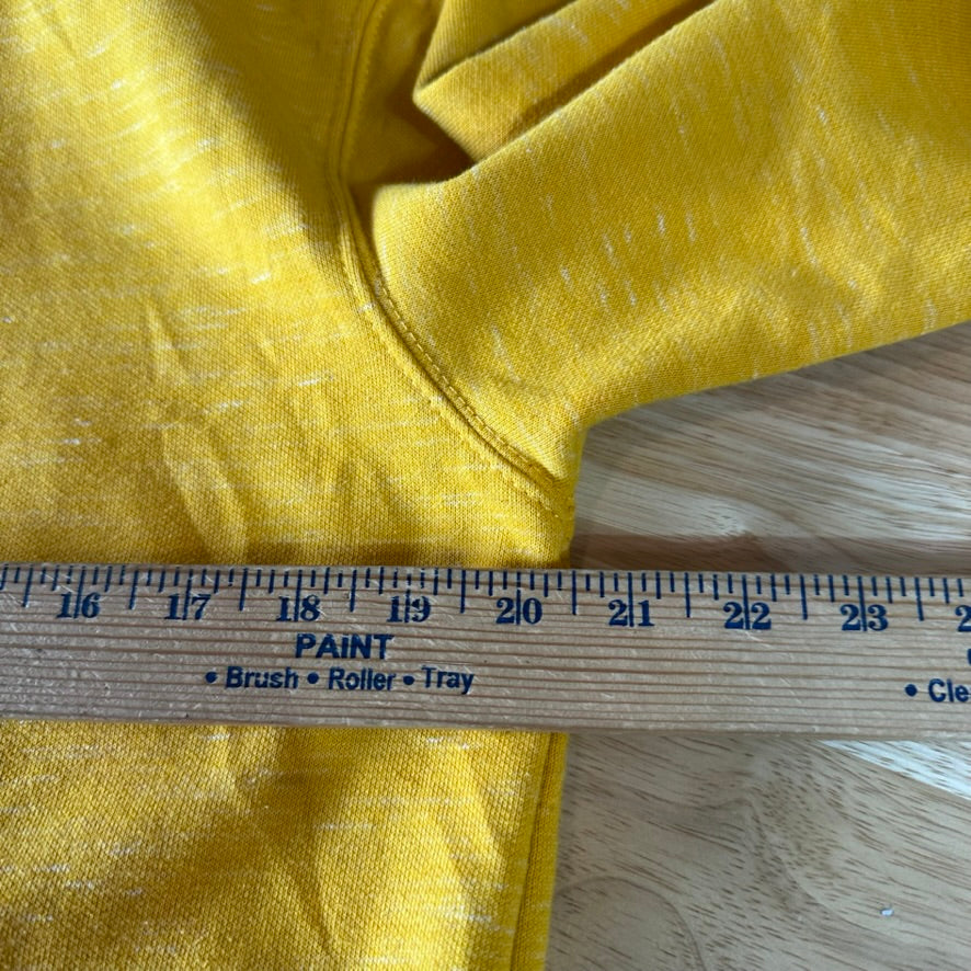 Carhartt Men's Small Sleeve Logo Hoodie Loose Fit Workwear Yellow K288
