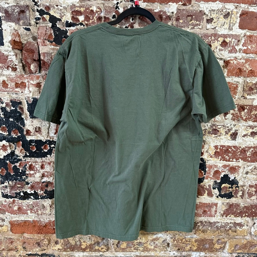 VANS off the wall T-Shirt Mens Large Green Short Sleeve