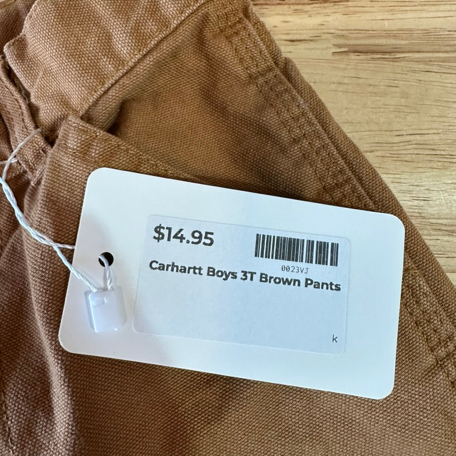 Carhartt Brown Pants Boys 3T