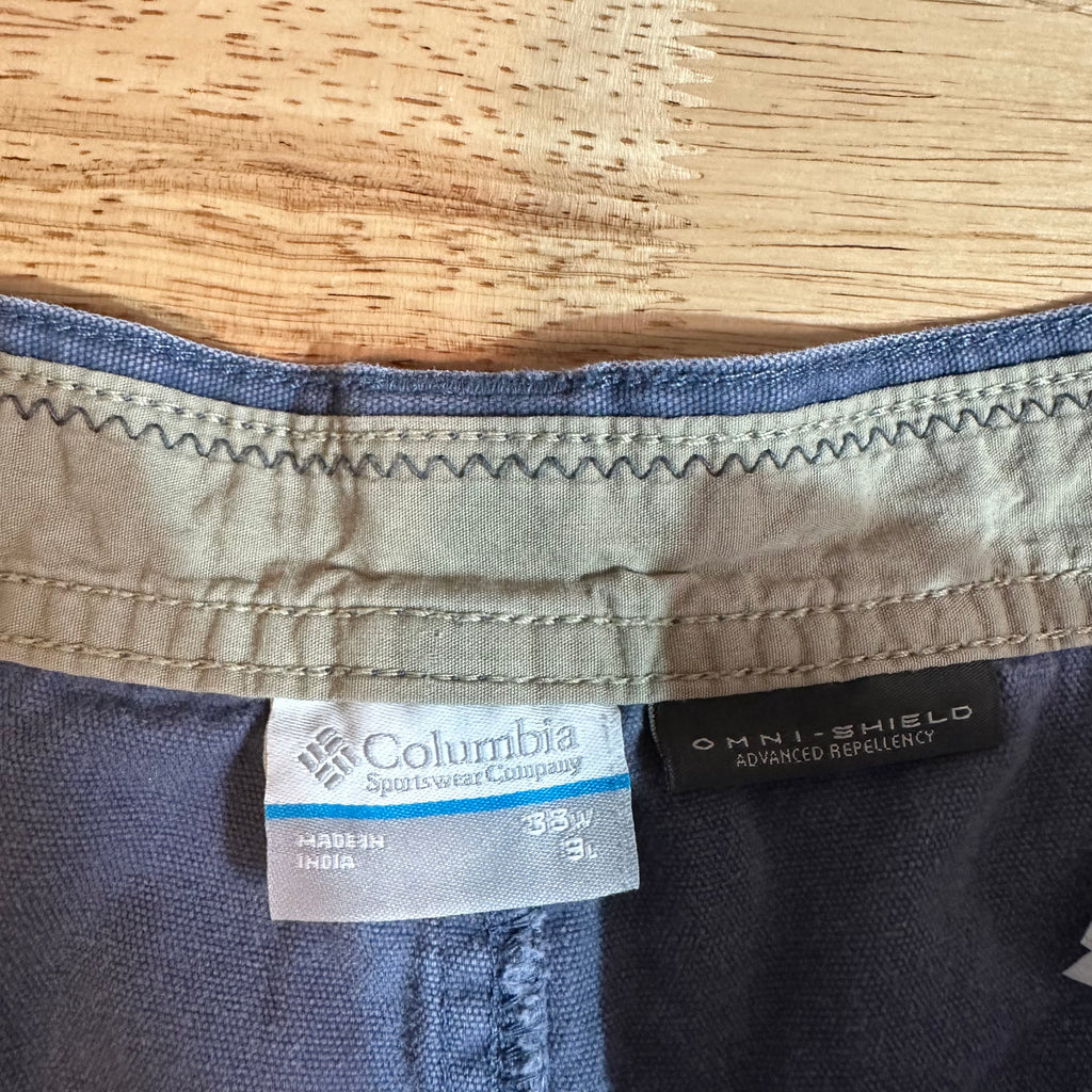 Columbia Blue Shorts Mens 38