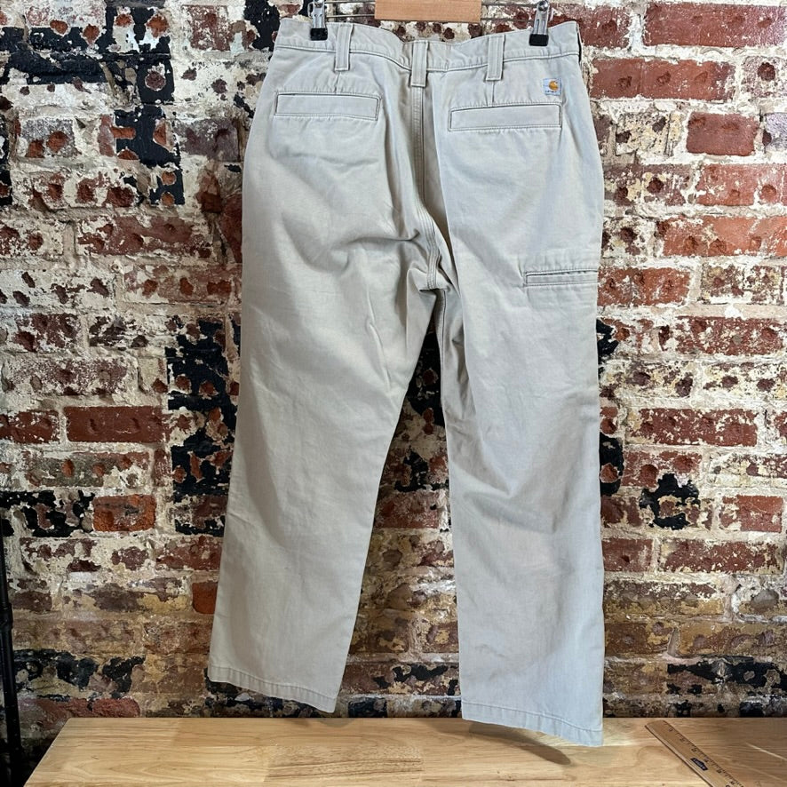 Carhartt Mens 34x30 Tan Pants