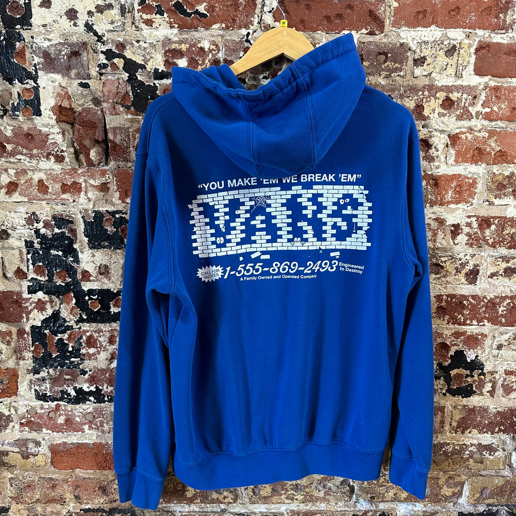 VANS Blue Full Zip Hoodie Mens Medium