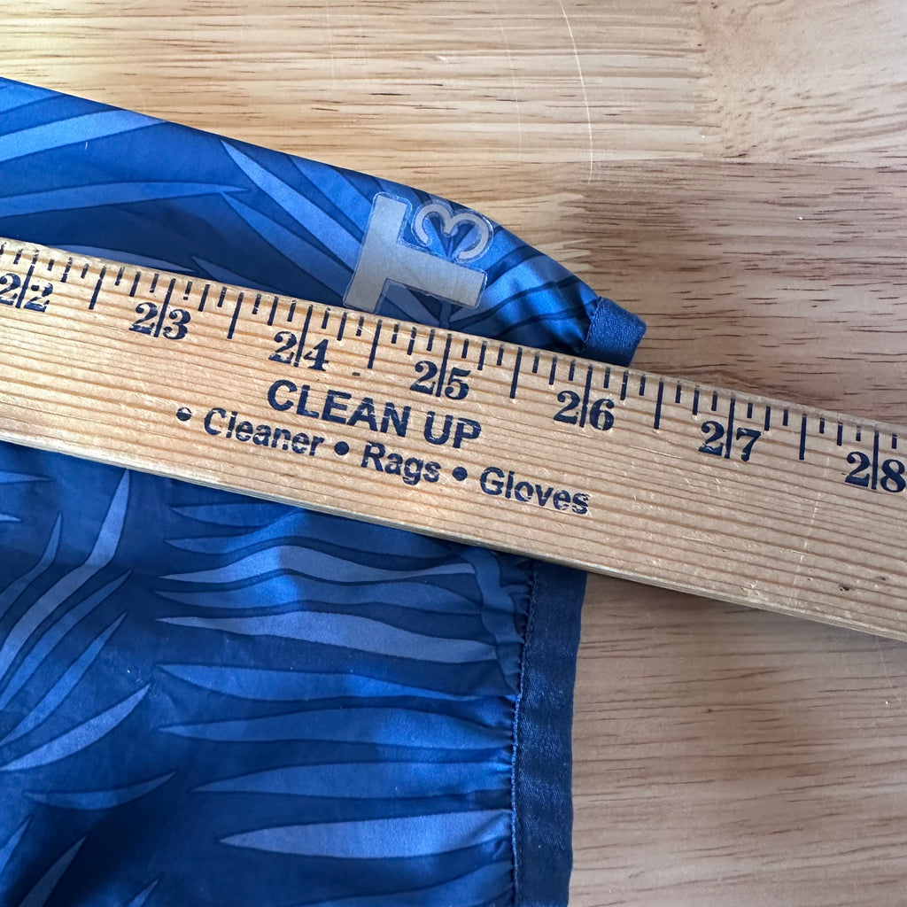 Southern Tide Men’s Windbreaker Hoodie Size Large Blue Palm Floral Full Zip