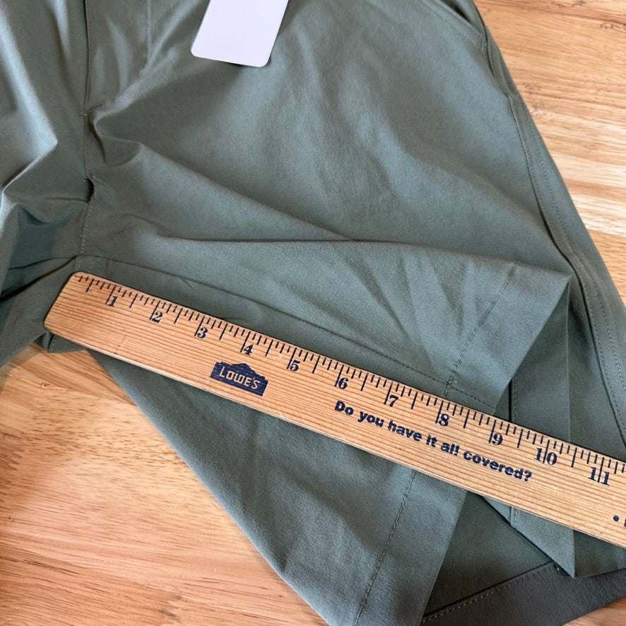 Columbia PFG Shorts Mens 34 Green Fishing Outdoor Hiking 9" inseam