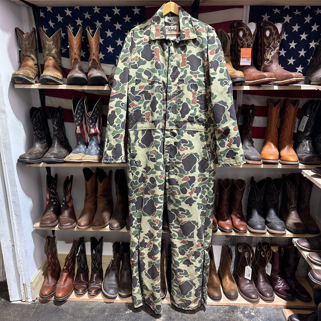 VTG Walls Mens Large Tall Camo Coveralls