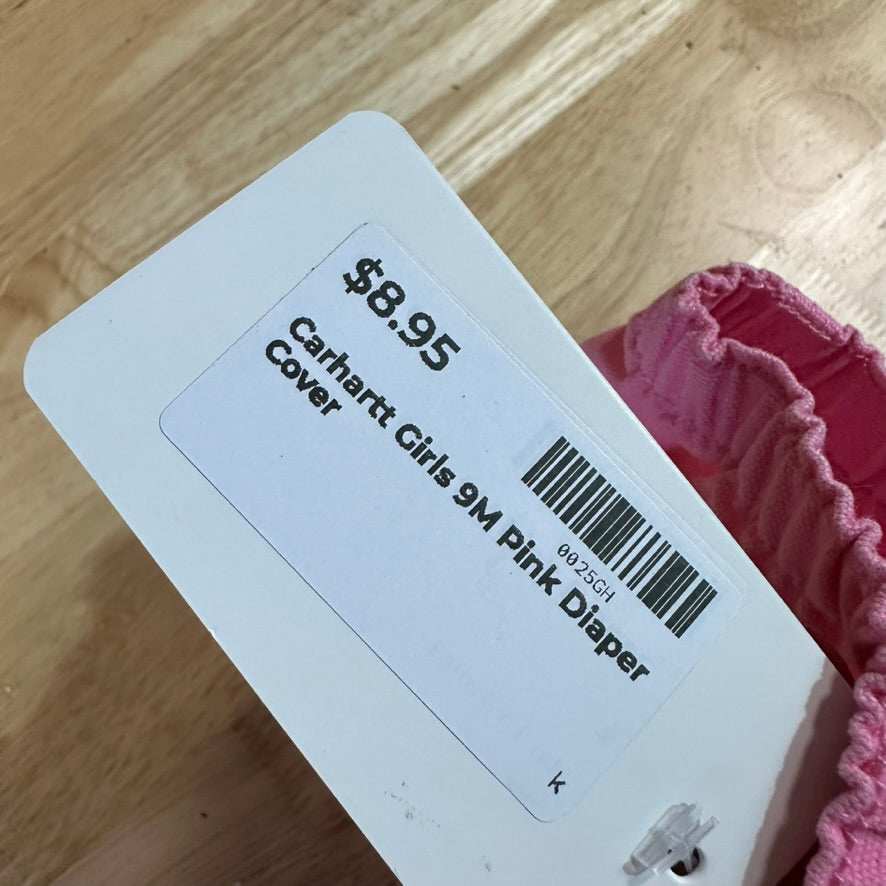 Carhartt Diaper cover baby girls 9M Pink Hearts