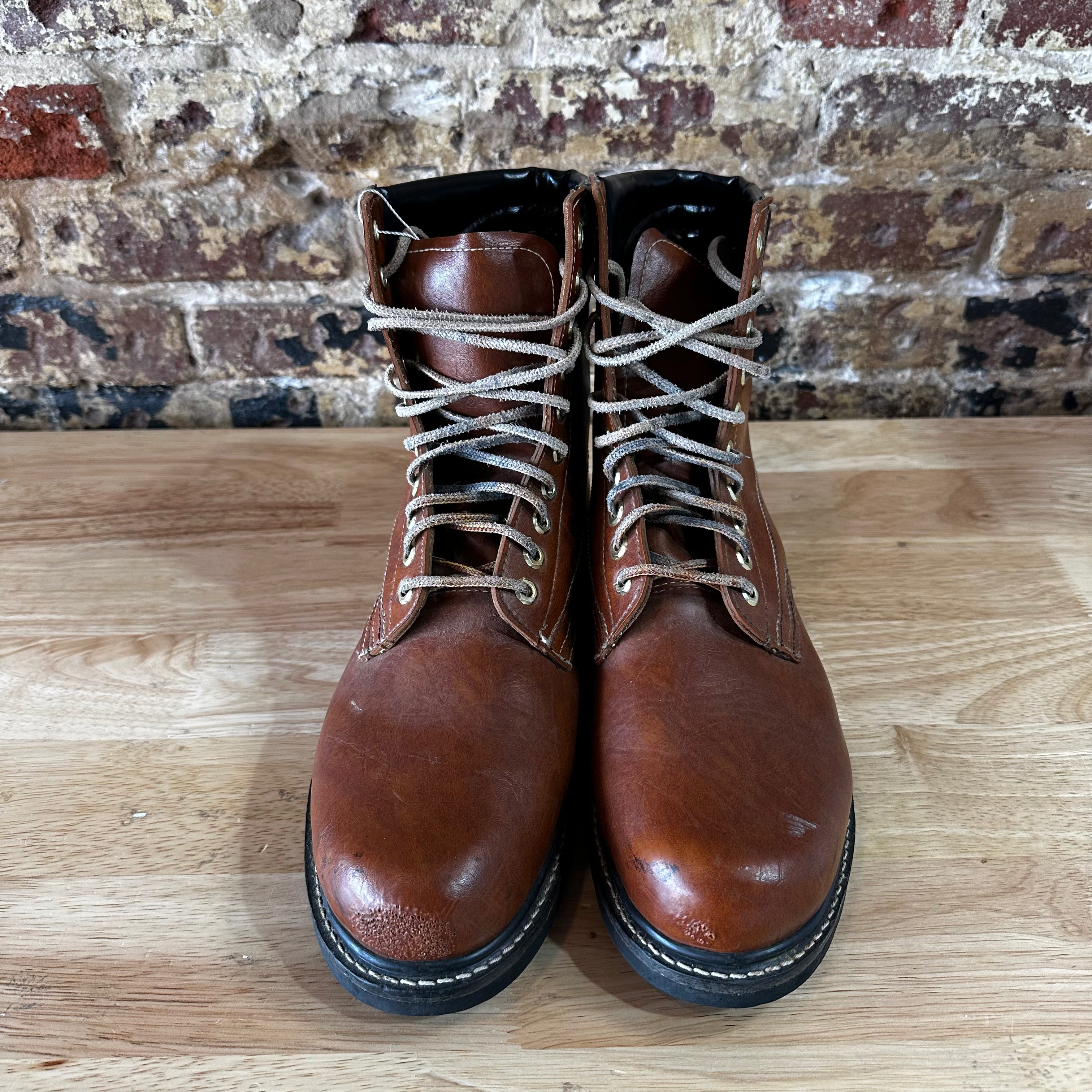 Weather Spirits Insulated Leather Rubber Outdoor/Work Lace up Boots Mens Size 12