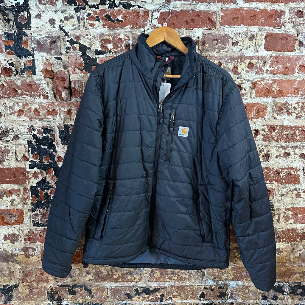 Carhartt Mens Small Rain Defender Black Jacket
