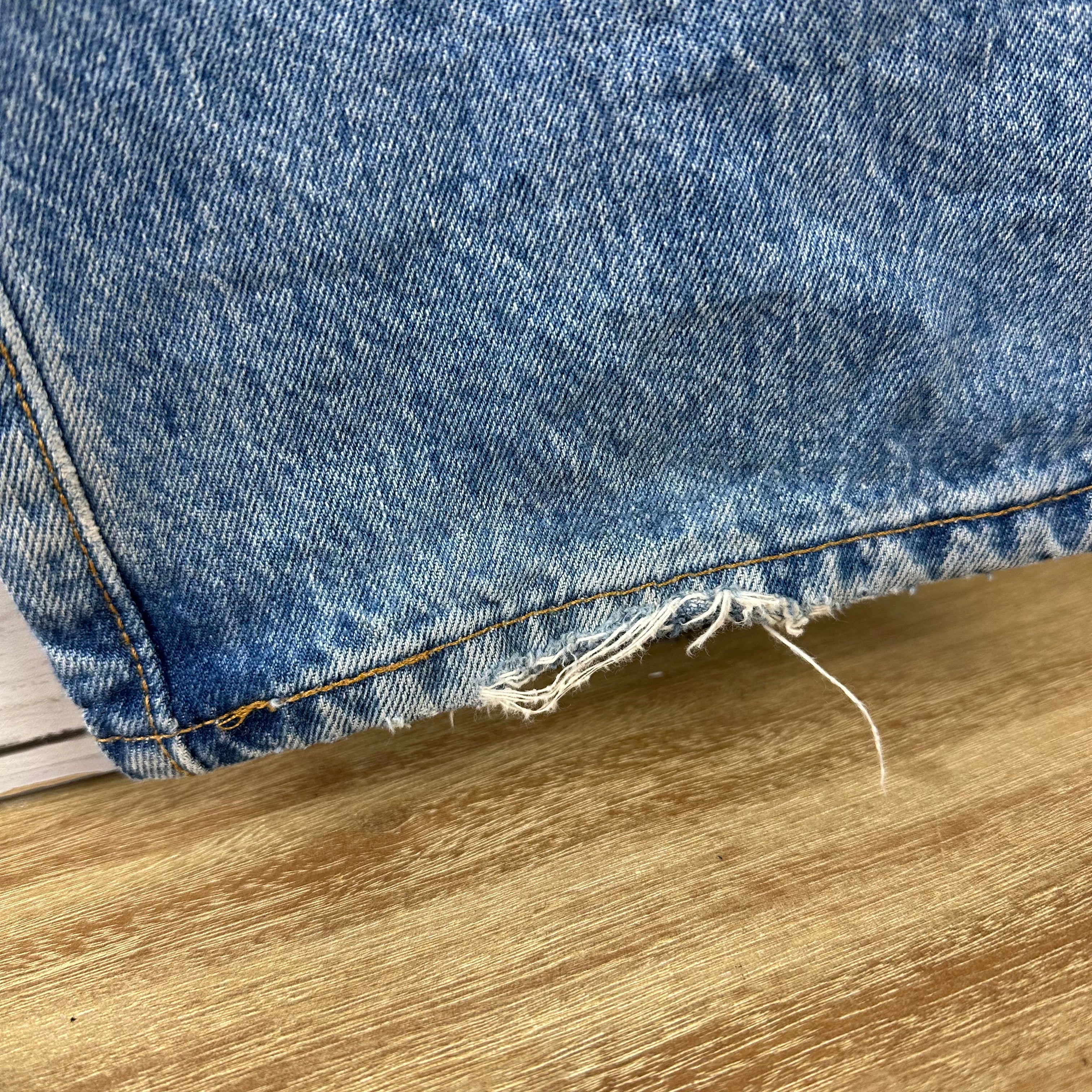 Levis 501 Jeans Mens 36x32 Straight Leg Button Fly Blue Denim