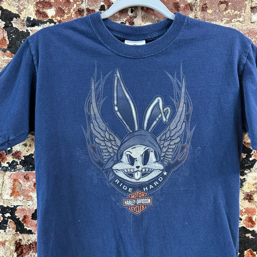 Harley Davidson Short Sleeve Boys Large Blue T-shirt