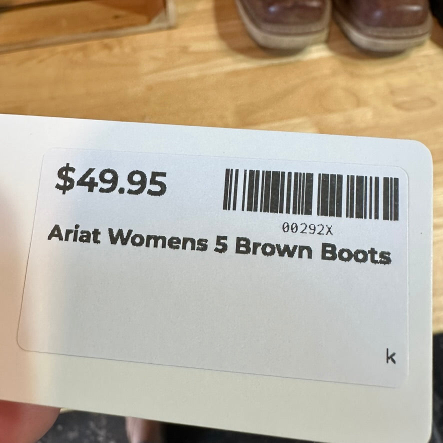 Ariat Brown Western Boots Woman's 5
