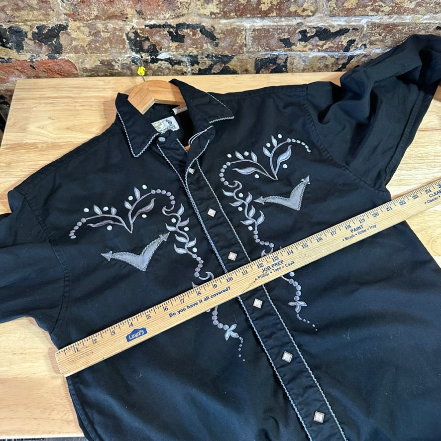 VTG Panhandle Men's Medium Black Western Shirt