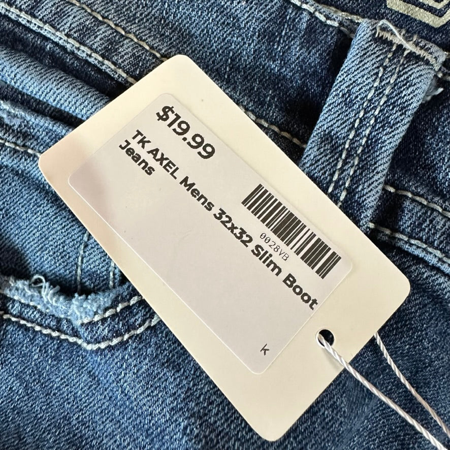 TK Axel Mens 32x32 Slim Boot Jeans